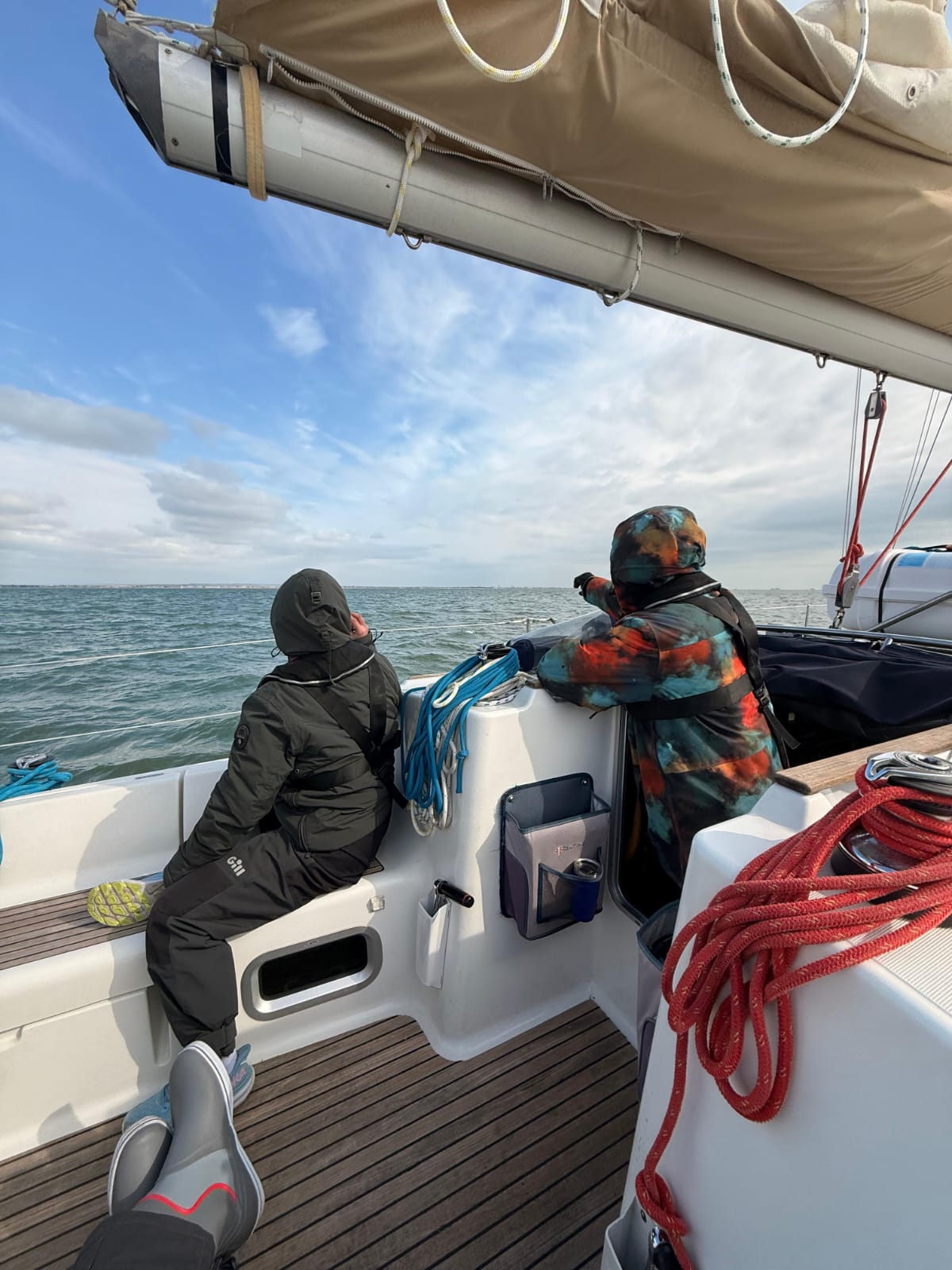RYA sailing crew training on the Solent
